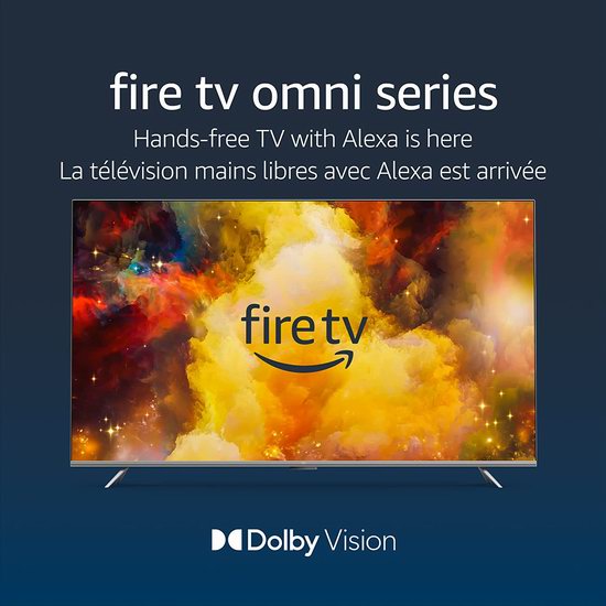  Amazon Fire TV Omni 系列 4K UHD 43/65英寸4K超高清智能电视 419.99-799.99加元包邮！