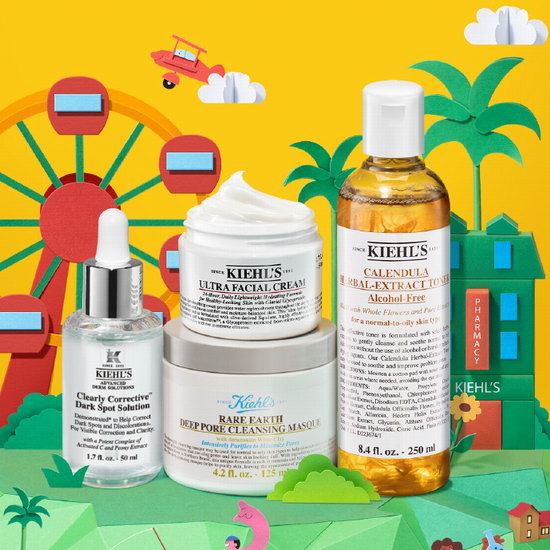 Kiehl's 科颜氏亲友会大促，全场无门槛7.5折+满送价值89加元7件套大礼包！入超值装、淡斑精华、高保湿面霜、防晒隔离乳！