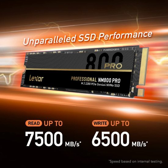  历史新低！Lexar 雷克沙 1TB NM800 PRO M.2 2280 PCIe 固态硬盘 90.21加元包邮！