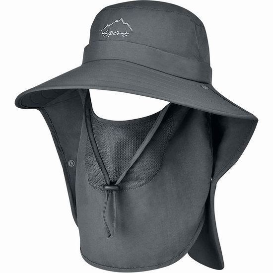  toptry 宽檐防风防晒防紫外线 渔夫帽4.1折 10.99加元！2色可选！