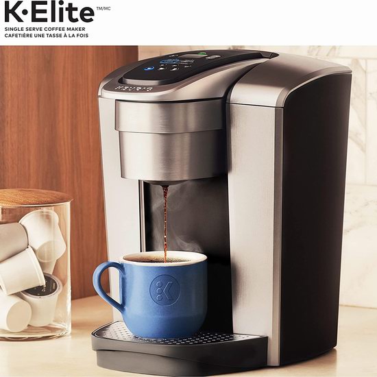  Keurig K-Elite 单杯胶囊咖啡机5折 110加元包邮！可做冰咖啡！