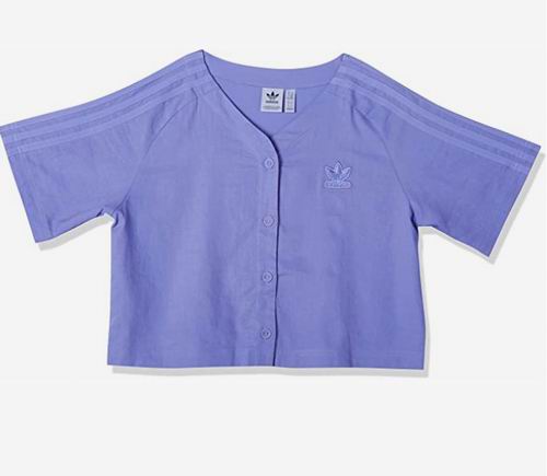  adidas 女式亚麻短款棒球T恤 16.97加元