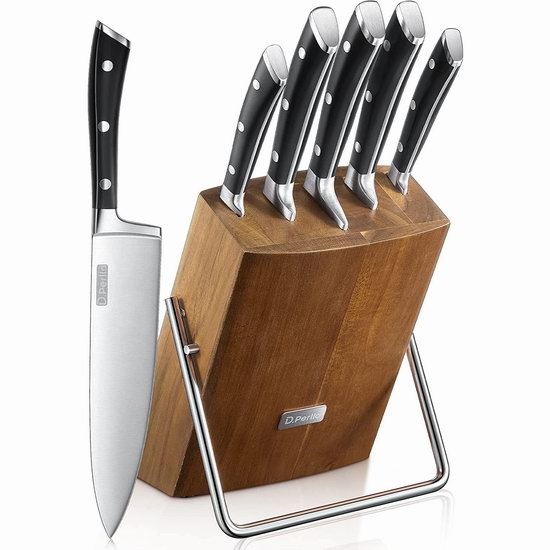  历史新低！D.Perlla 高碳不锈钢厨房刀具6件套6.6折 39.99加元包邮！