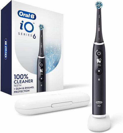  Oral-B Power iO 系列6 声波充电式智能电动牙刷7折 139.99-199.99加元（原价 172.72-258.25加元）