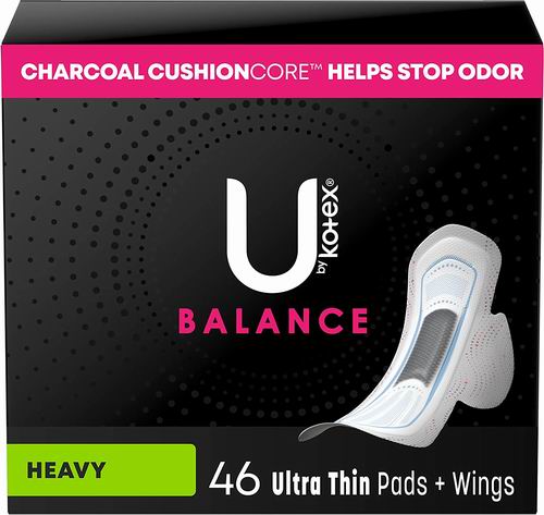  U by Kotex Balance 超薄卫生巾46片 9.47加元（原价 12.88加元）