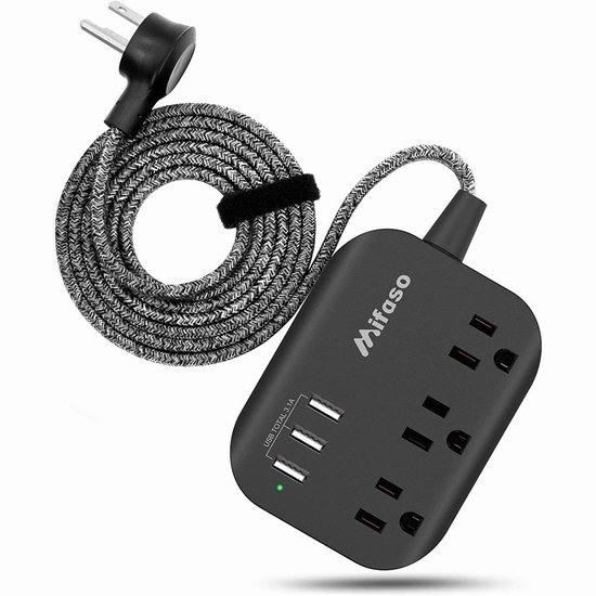  历史新低！Mifaso 3插座 + 3 USB充电 插线板5折 15.99加元！