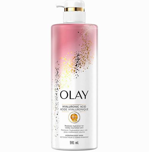  Olay玉兰油维生素B3透明质酸沐浴露（591毫升×4瓶）34.16加元（原价 43.96加元）