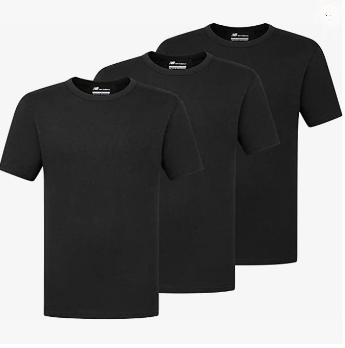  New Balance男式棉混纺T恤 3件套 24.98加元（原价 40加元）