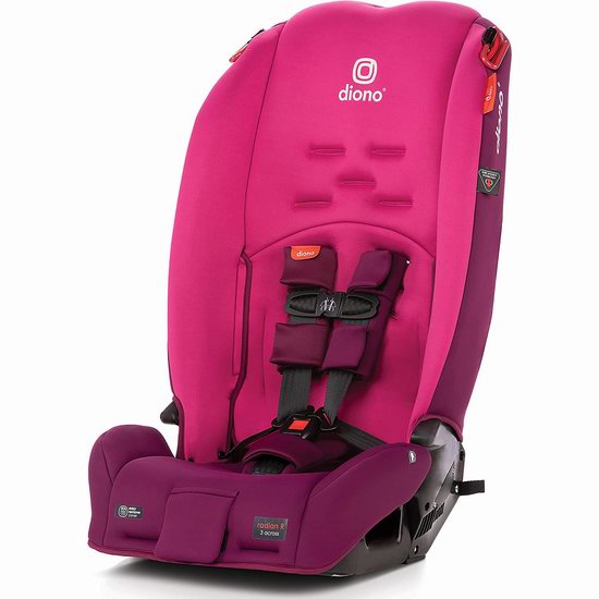 Diono 谛欧诺 Radian 3R 成长型儿童汽车安全座椅7.6折 249.97加元包邮！2色可选！