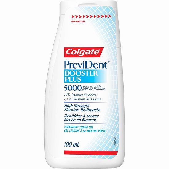  Colgate 高露洁 PreviDent 5000ppm 强效防蛀牙 高氟化物牙膏（100毫升）6.1折 10.44加元！