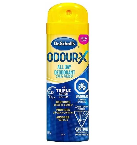  Dr. Scholl's Odour Destroyers足部除臭喷雾粉 5.87加元（原价 7.99加元）
