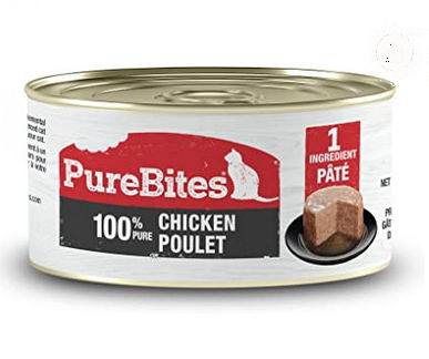  PureBites 100%纯鸡肉酱猫粮 单罐2.5盎司 1.11加元！2款可选！