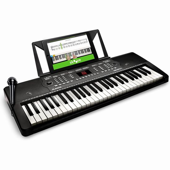  Alesis 爱丽希思 Melody 54键便携式电子琴7.4折 89加元包邮！内置300音色+300节奏+40乐曲！