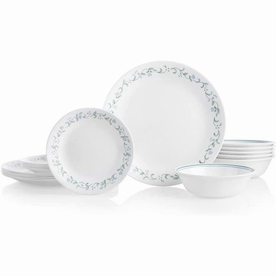  历史新低！Corelle 康宁 Livingware 印花餐具18件套6人装5.9折 56.34加元包邮！