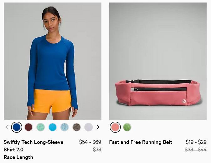 新款加入！lululemon精选时尚运动服饰3.9折起+包邮！