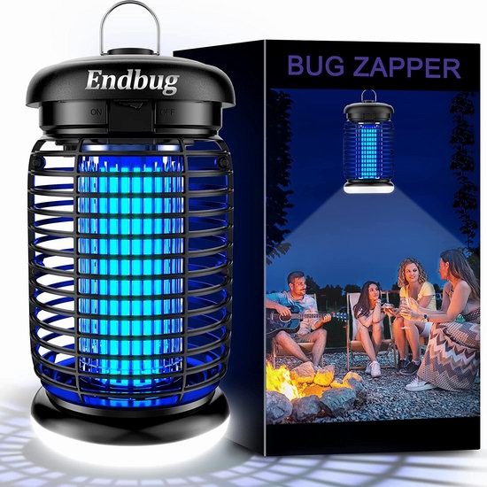  历史新低！Endbug 4200V 二合一 专业灭杀蚊蝇飞虫 高压灭蚊灯/LED照明灯3.9折 27.71加元包邮！