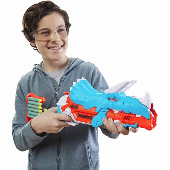  历史新低！Nerf DinoSquad Tricera-Blast 泡沫海绵玩具枪4折 14加元！