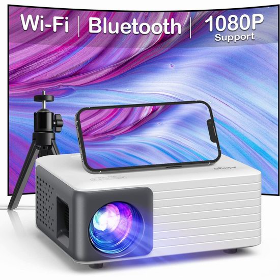  历史新低！AKIYO 原生720P WiFi 蓝牙 家庭影院投影仪6折 71.99加元包邮！送迷你三脚架！