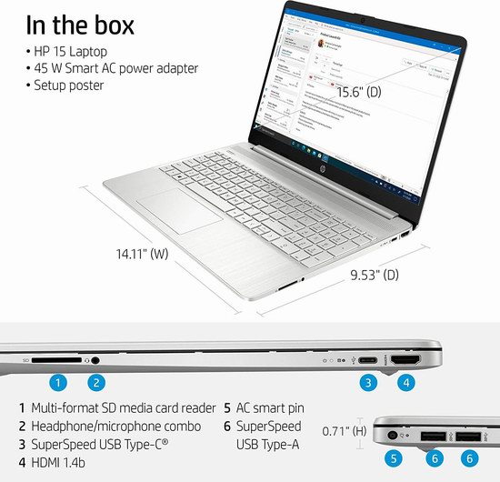 历史新低！HP 惠普 15.6英寸笔记本电脑（16GB, 1TB SSD）6.7折 708.98加元包邮！比Costco促销便宜141加元！