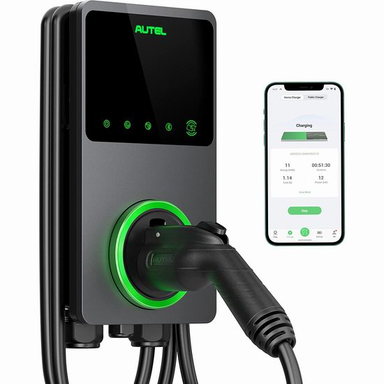 历史最低价！Autel Home 50Amp 12kW EV 电动汽车 智能二级家用充电器/充电桩 647加元限量特卖并包邮！
