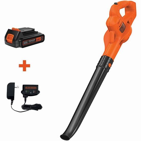  BLACK + DECKER 百得 LSW221 20伏锂电无绳吹叶机/吹扫机7折 89.98加元包邮！