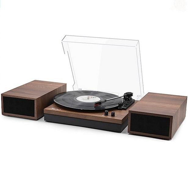  LP&No.1蓝牙黑胶唱片机 带外部扬声器 112.39-125.99加元限量特卖（原价 159.99加元）