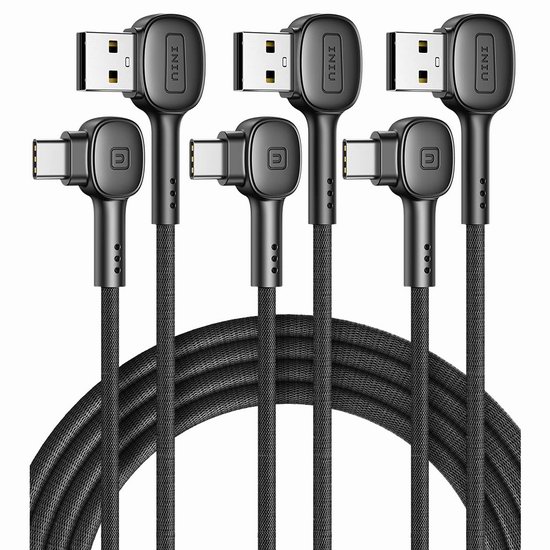  白菜价！历史新低！INIU USB C 充电线缆/数据线3件套3.1折 5.99加元！