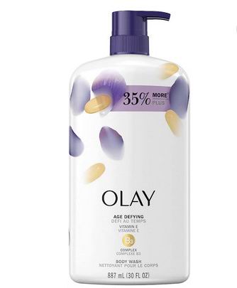  Olay 玉兰油维生素E抗衰老沐浴露887毫升 11.39加元（原价 12.97加元）