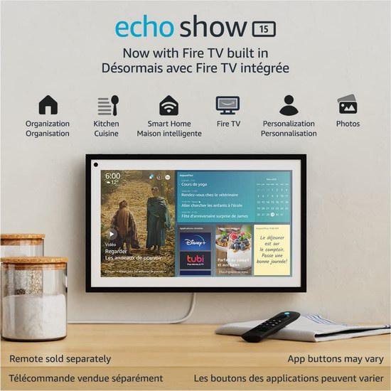  Echo Show 15 15.6英寸智能显示屏7折 229.99加元包邮！会员专享！