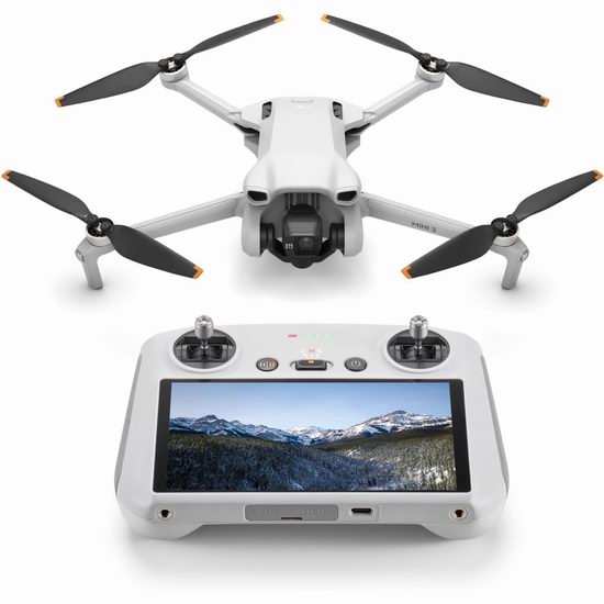  历史新低！DJI 大疆 Mini 3 4K 带屏遥控器版 航拍无人机6.7折 599加元包邮！