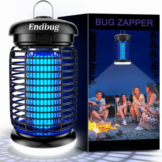  Endbug 4200V 二合一 专业灭杀蚊蝇飞虫 高压灭蚊灯/LED照明灯6.3折 31.99加元包邮！