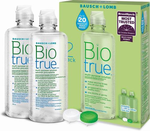  Biotrue 博士伦 保湿 多功能隐形眼镜护理液 2×300毫升 14.22加元（原价 17.97加元）！每瓶7.48加元