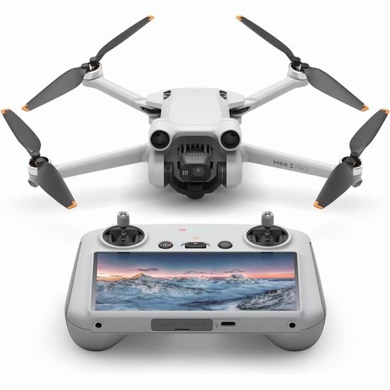  史低价！DJI 大疆 Mini 3 Pro 带屏遥控器 Pro级迷你航拍无人机8折 999加元（原价 1249加元）