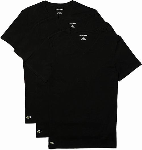  Lacoste 男式纯棉V领T恤3件套 34.62加元（原价 57.99加元）