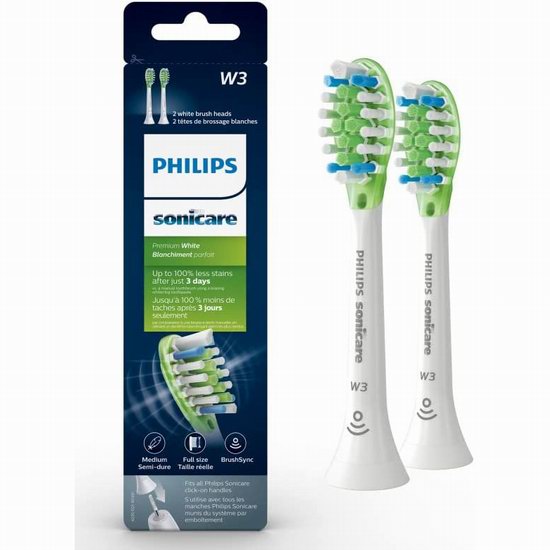  历史新低！Philips 飞利浦 HX9062/65 牙刷替换刷头2件套 21.98加元（原价 42.99加元）！