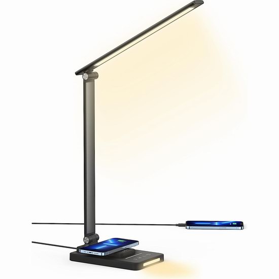  历史新低！sympa 带独立夜灯 LED护眼台灯5折 19.99加元！内置无线充电板+USB充电口！