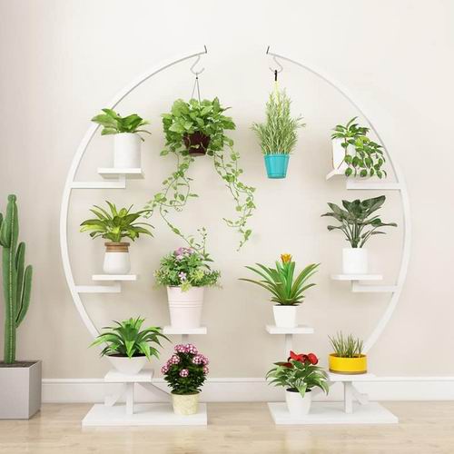  AISUNDY 5层大型室内半月金属植物架 152.99加元（原价 179.99加元）
