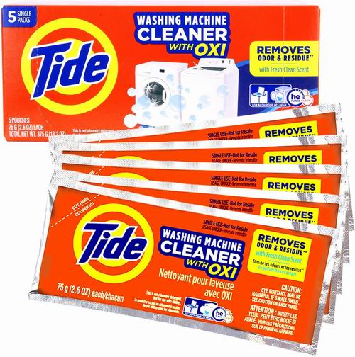  Tide 汰渍 洗衣机清洁剂5袋装 14.98加元