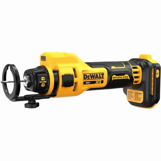  历史新低！DEWALT 得伟 DCE555B 20V MAX 充电式 无绳电动干墙切割机6.5折 135加元包邮！不含电池！
