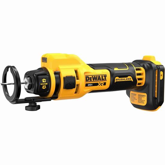  历史新低！DEWALT 得伟 DCE555B 20V MAX 充电式 无绳电动干墙切割机 169加元包邮！不含电池！