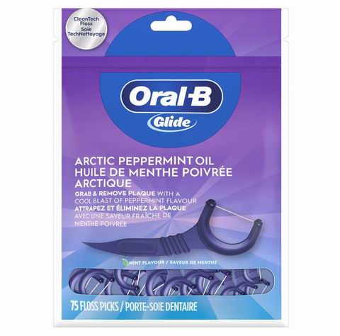 Oral B Glide 3D 美白薄荷味牙线75支装 5.08加元