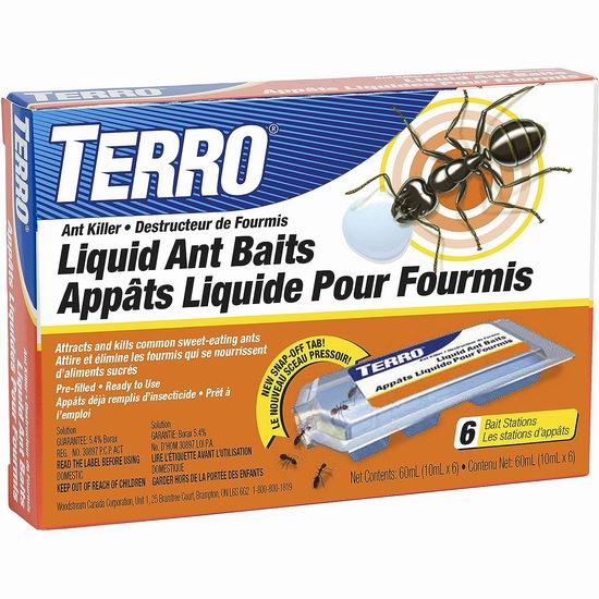  TERRO T300CAN 专业液体 强力灭蚂蚁药6件套5折 5加元！