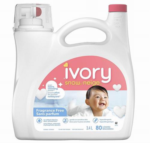  Ivory Snow 新生儿洗衣液3.4升  15.39加元（原价 25.99加元）