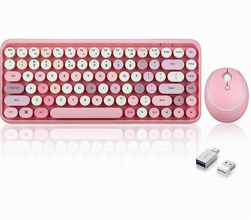  Perixx PERIDUO-713 粉紫色 无线迷你键盘和鼠标套装 39.49加元（原价 51.44加元）