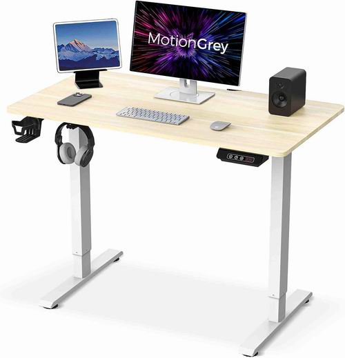  MotionGrey 110 x 60厘米 时尚电动升降桌/电脑桌 199.99加元（原价 229.99加元）！3色可选！
