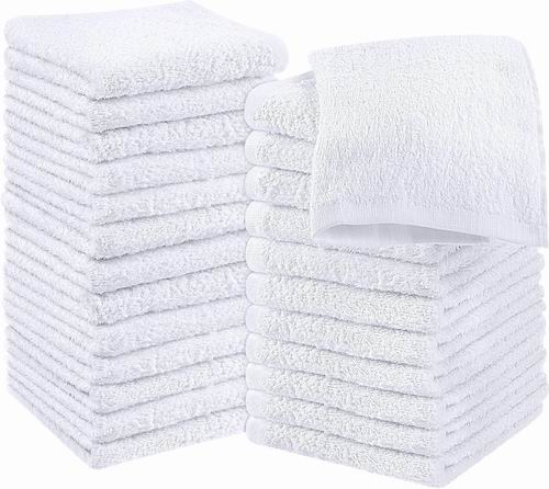 Utopia Towels优质法兰绒面巾/毛巾24张  23.13加元（原价 34.99加元）！每张0.96加元