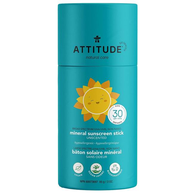  ATTITUDE 儿童广谱 UVA/UVB 防晒棒 SPF 30  15.4加元（原价 18.99加元）