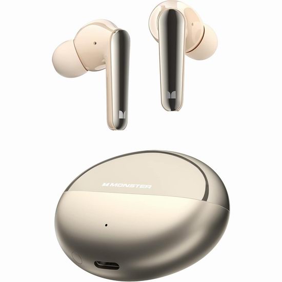  白菜价！Monster 魔声 N-Lite 203 AirLinks HiFi立体声 真无线耳机2折 29.99加元包邮！2色可选！