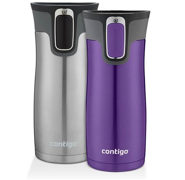  Contigo 康迪克16盎司双层不锈钢保温杯2件套 28.94加元（原价 63.12加元）
