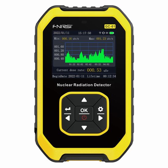  FNIRSI GC-01 中英双语 盖革计数器 核辐射探测器 91.99加元包邮！